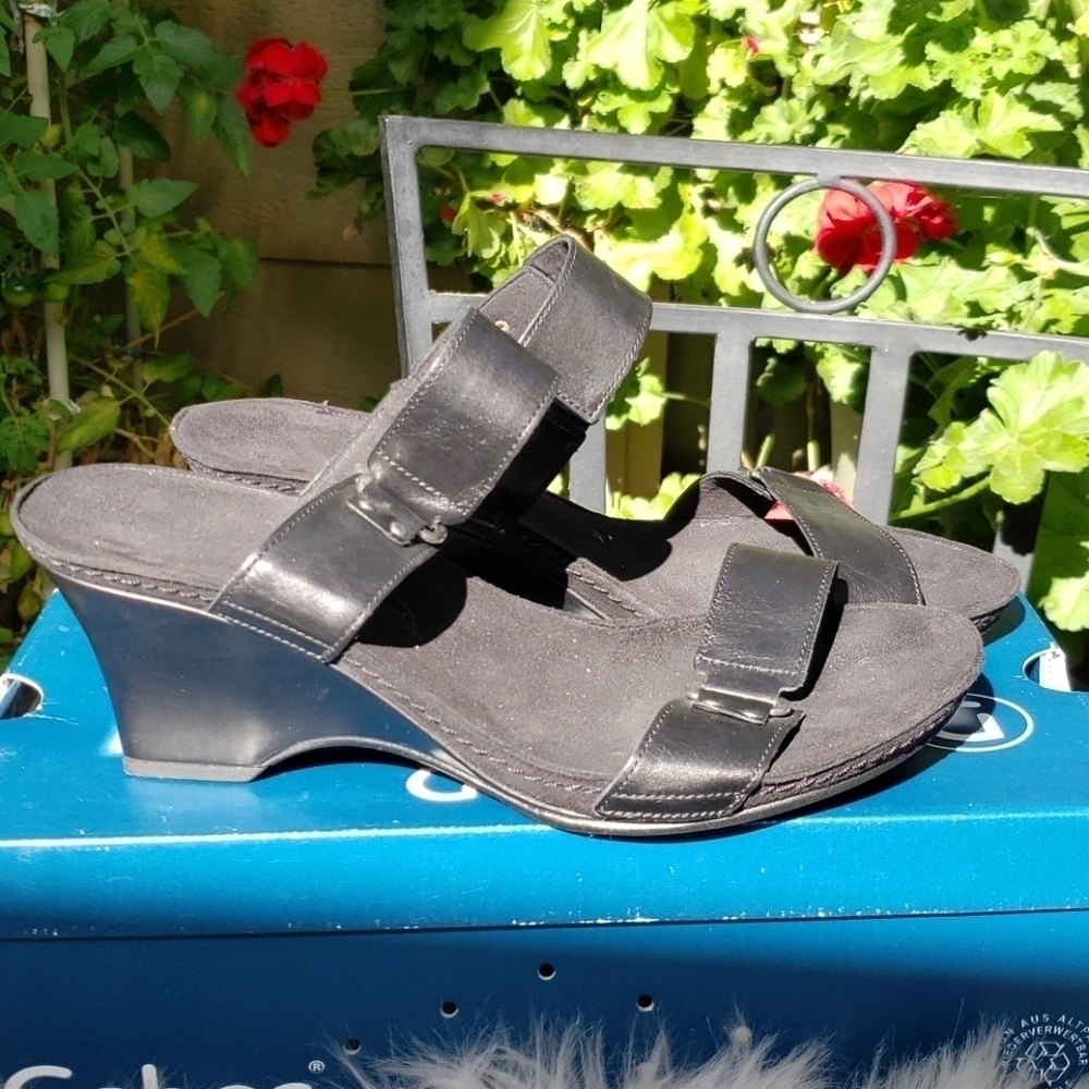 Gabor Jennifer black Wedge Sandal 6